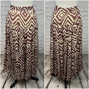 SOFT SURROUNDINGS Tiered Maxi Skirt, Size XS Petite